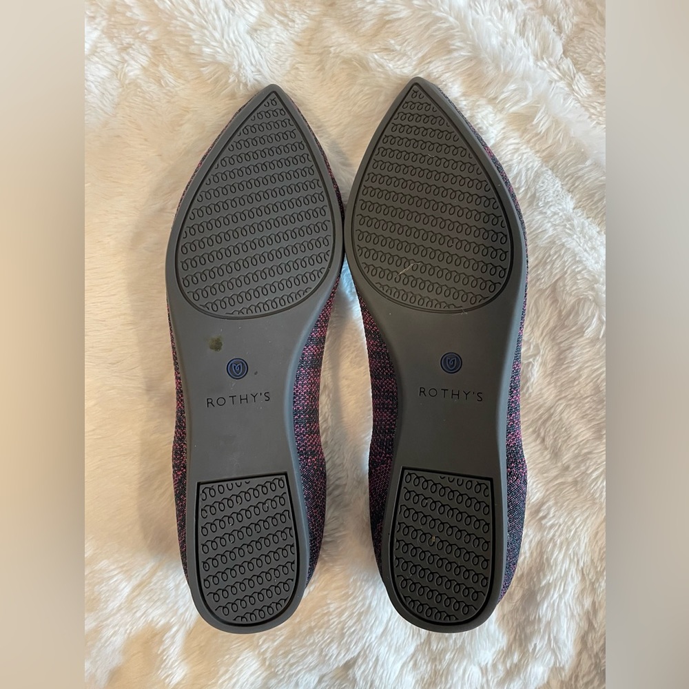Rothy’s Euc Magenta Heather Points Size 9 - image 2